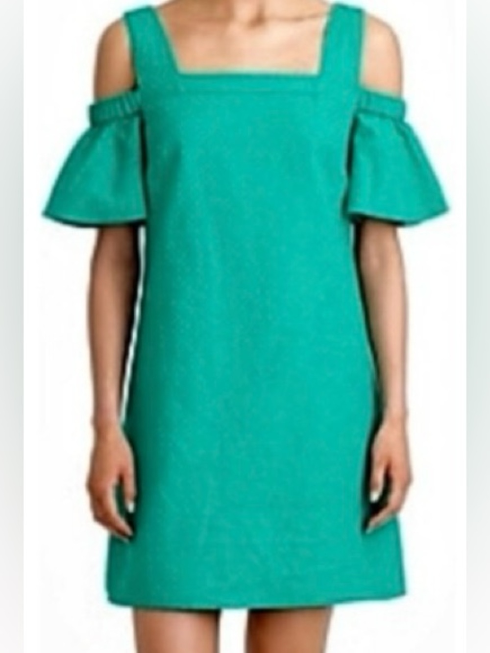 J Crew Dress. Green. XL. Formal. Cold shoulder